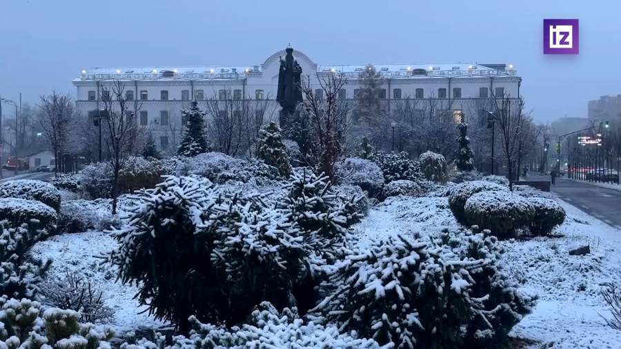 Первый снег выпал в Москве
