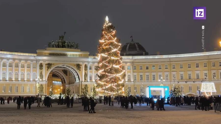 Демонтаж новогодней ели Петербурга на Дворцовой площади перенесли на 22 января