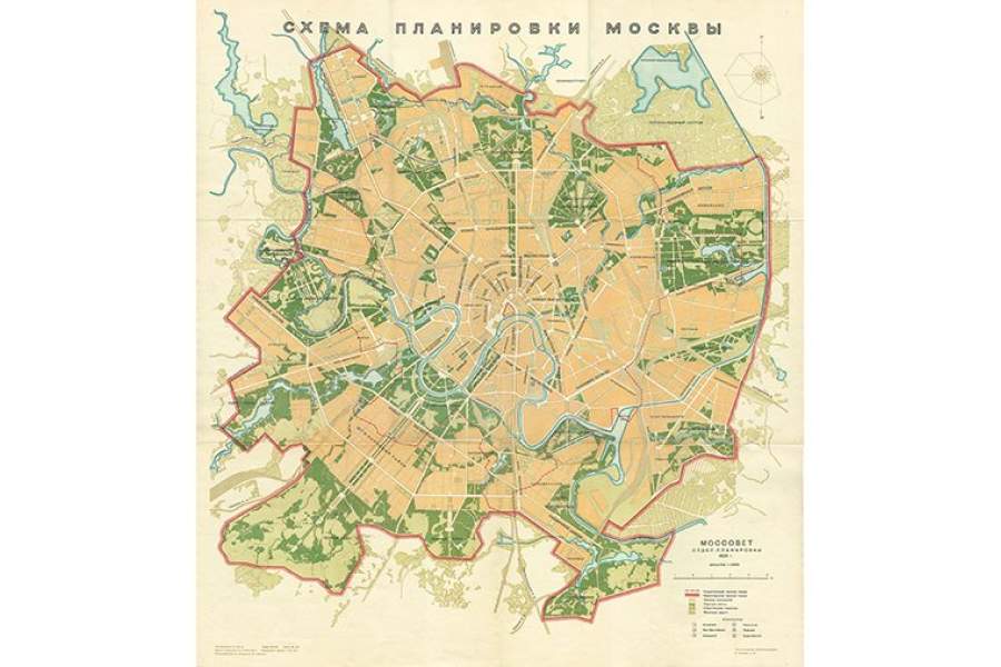 Схема генерального плана москвы