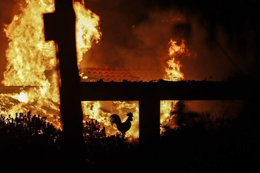 Пожары в Греции