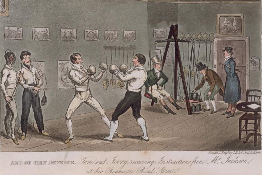 Лондонский тренировочный зал 1821 год