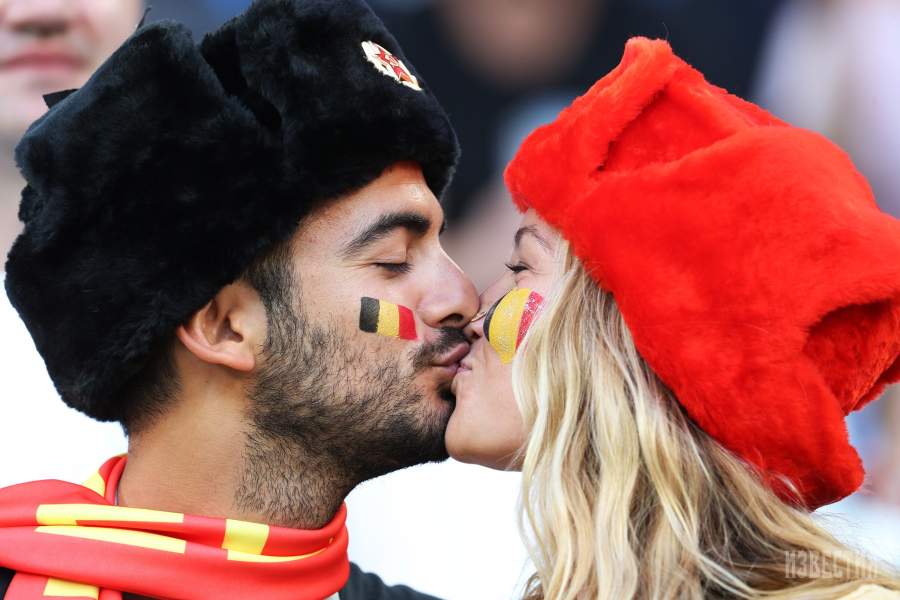 Болельщики сборной Бельгии