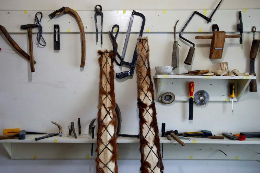 Китайские лыжники