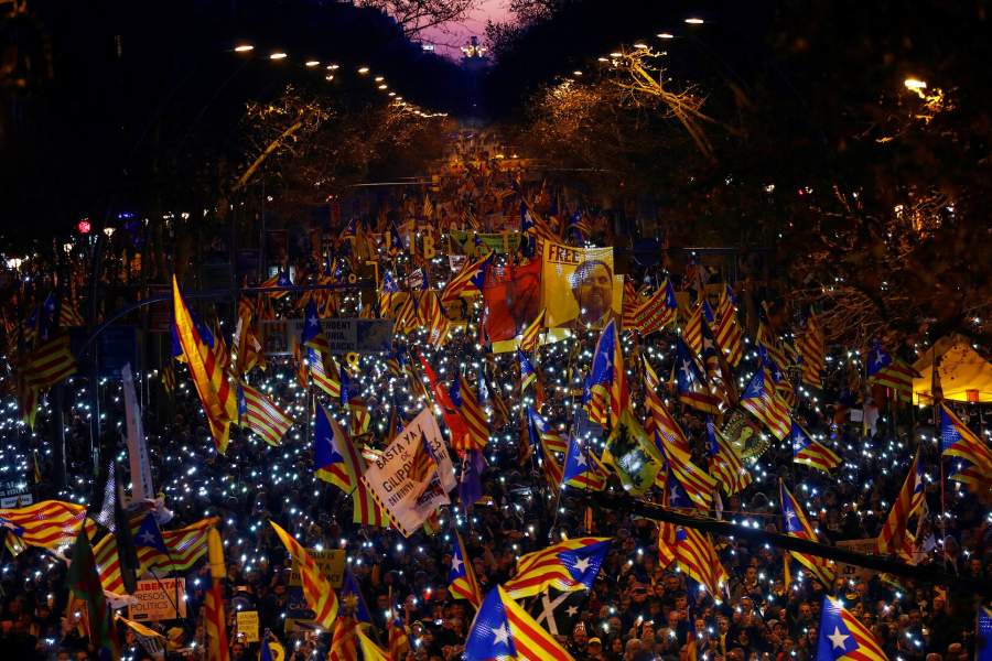 Протесты в Каталонии