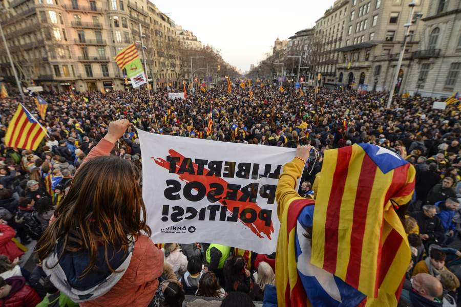 Протесты в Каталонии
