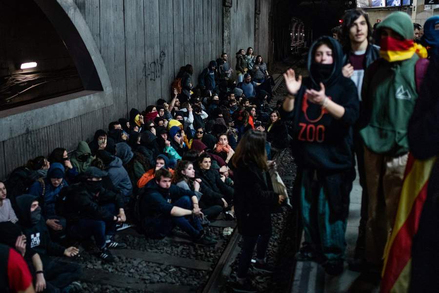 Протесты в Каталонии