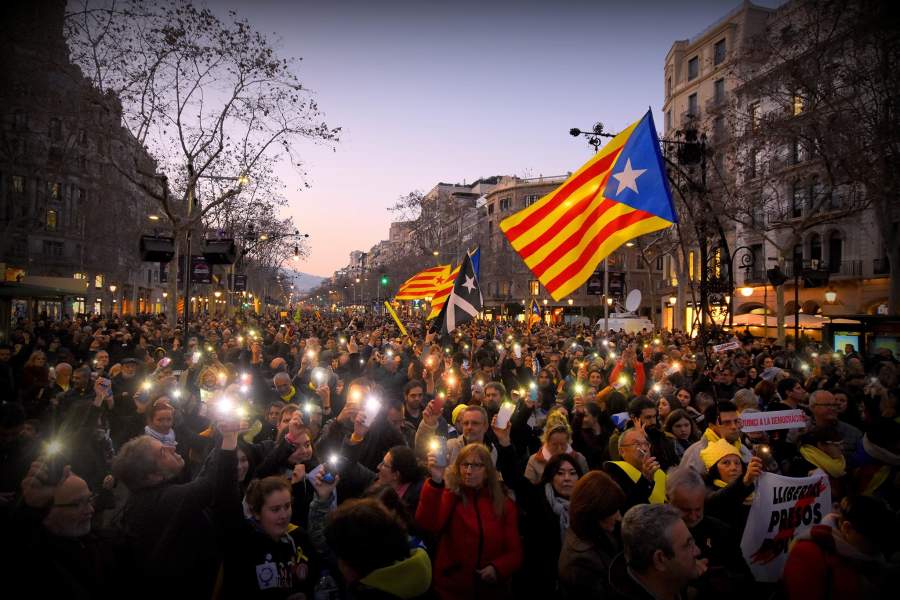 Протесты в Каталонии