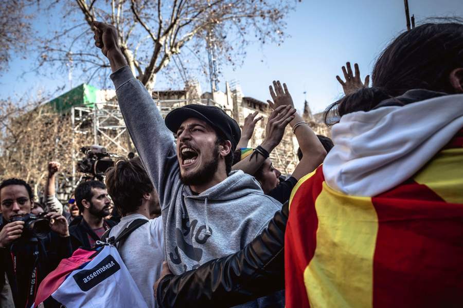 Протесты в Каталонии