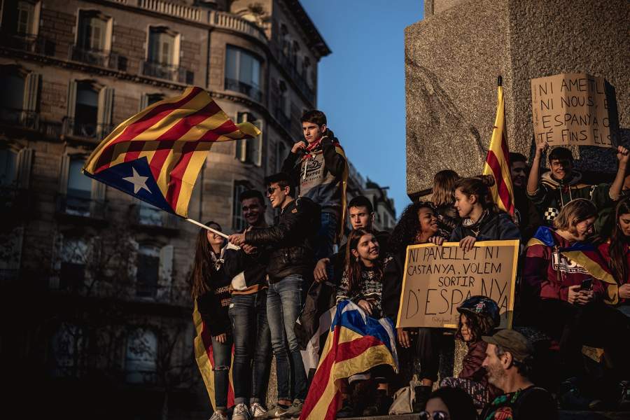 Протесты в Каталонии