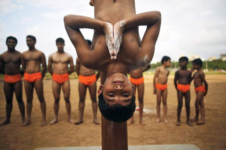 Индийский традиционный спорт Маллакхамб