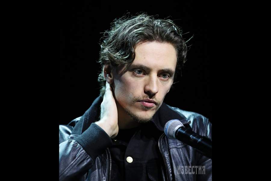 Артист балета Сергей Полунин во время публичного интервью в рамках IV Московского культурного форума