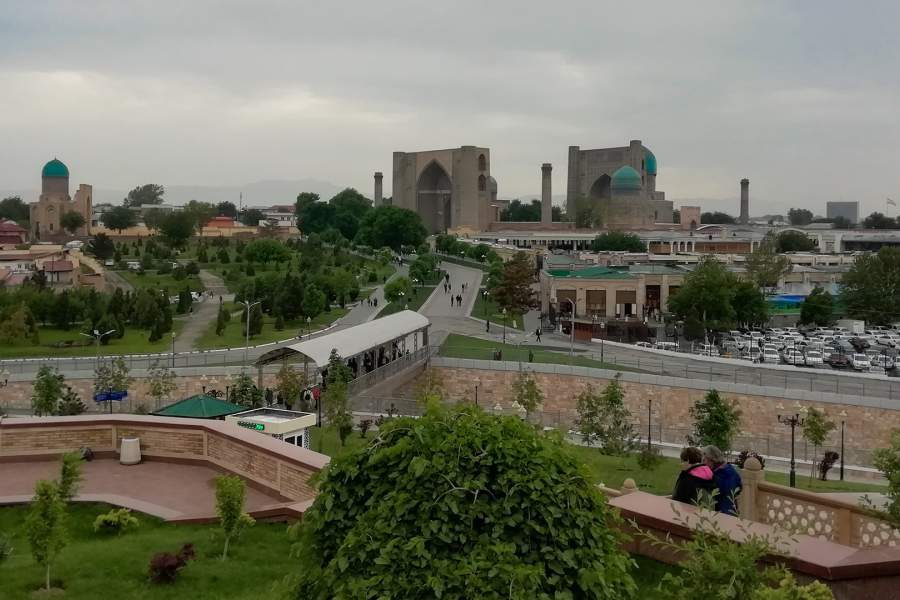 Вид на площадь Регистан