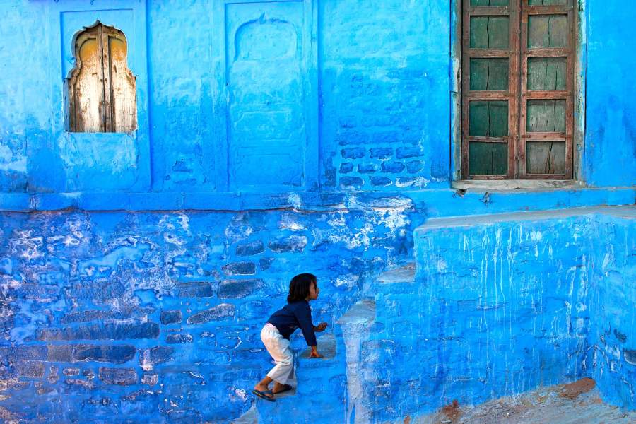 Голубой город Джодхпур в Индии