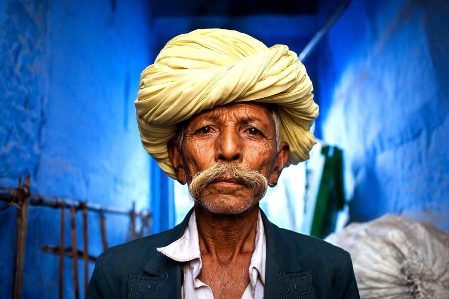 Житель города  Джодхпур в Индии