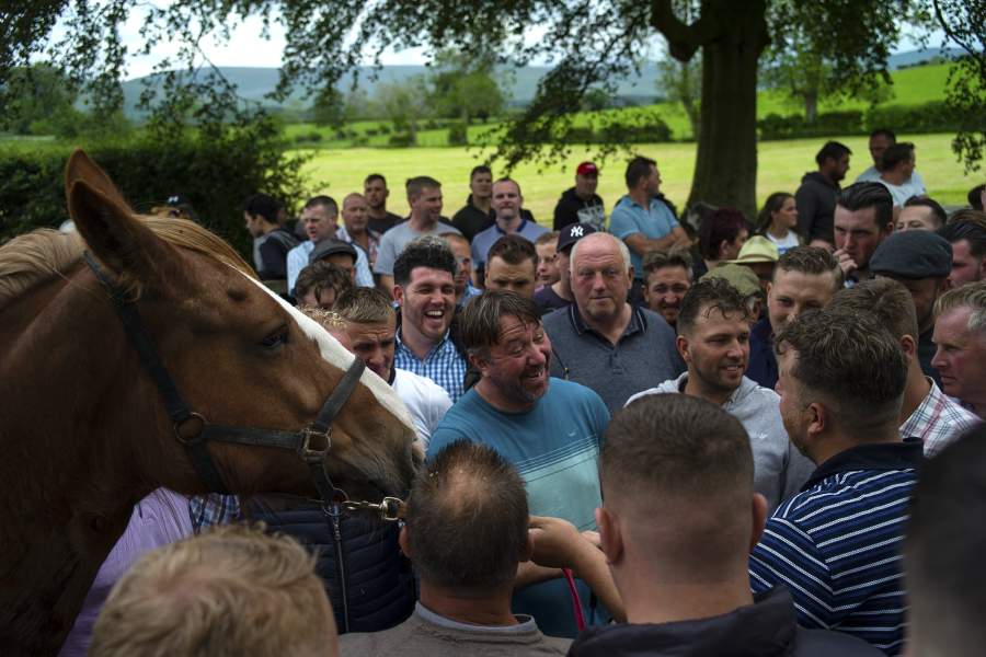 Участники конной ярмарки Эпплби
