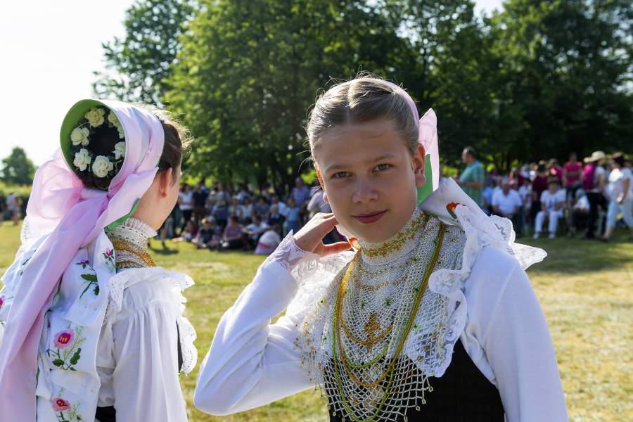 Лужицкие сербы во время крестного хода на Пятидесятницу