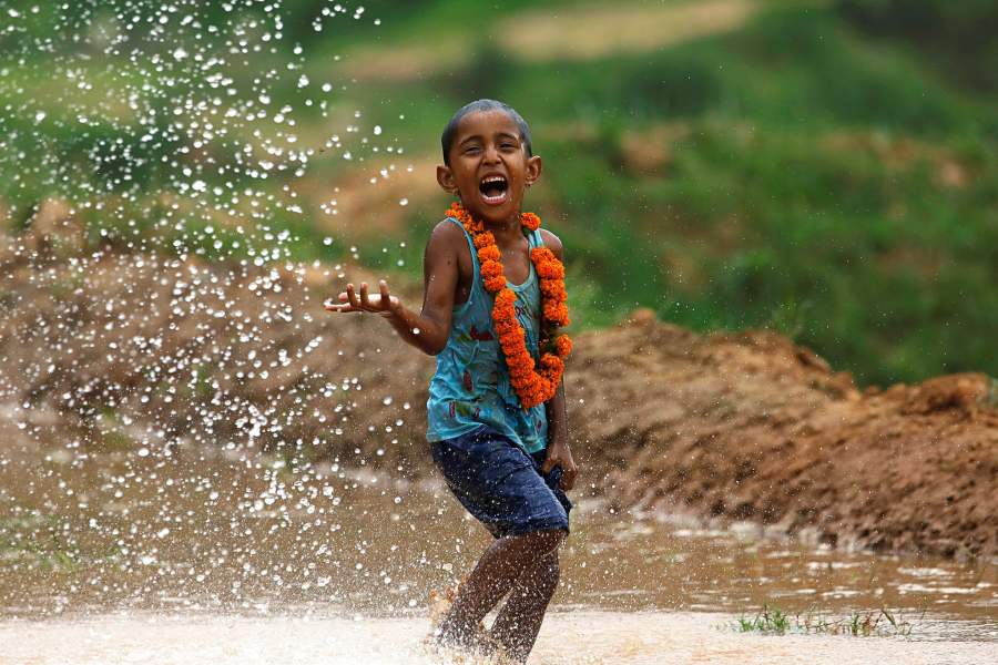 Фестиваль посадки риса  в Непале