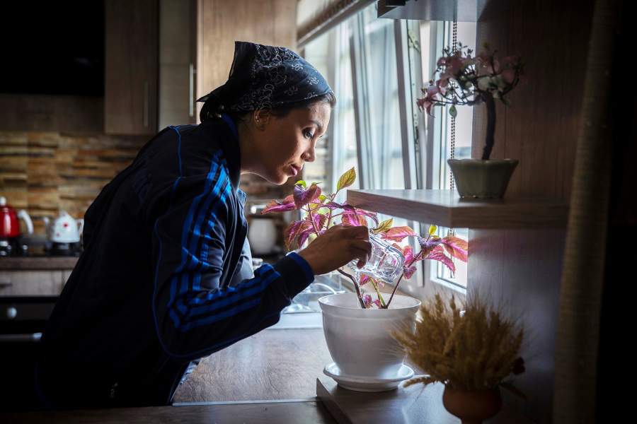 Женщина-байкер из Ирана