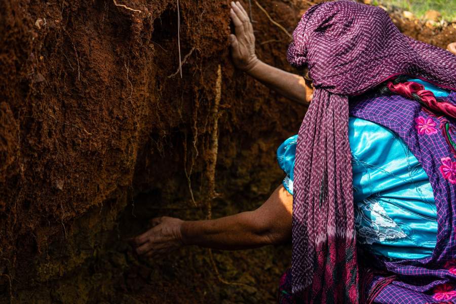 Деревня сапотеков в Мексике