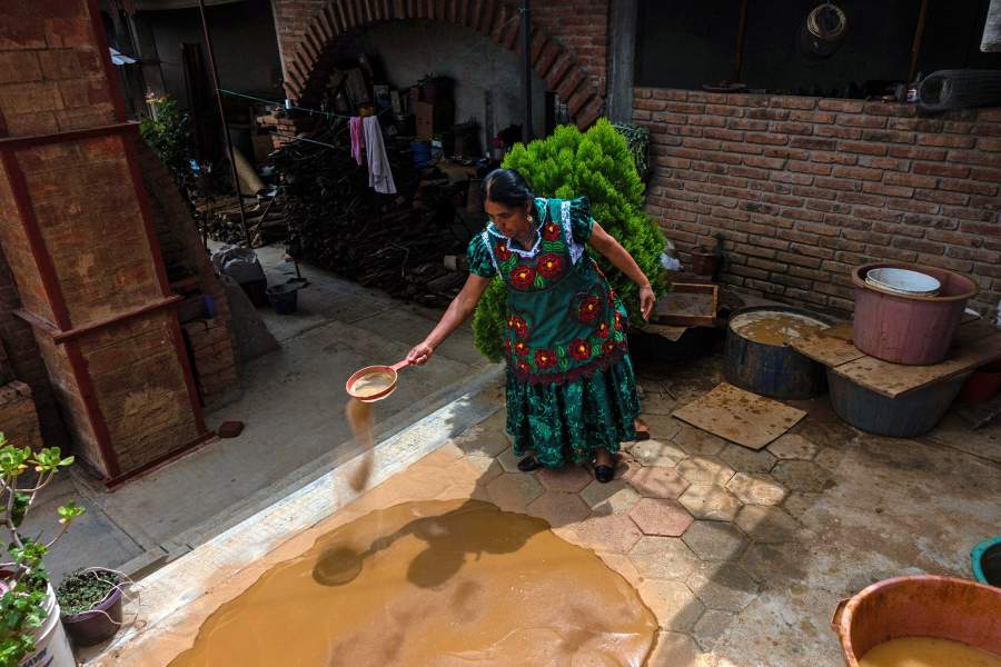 Деревня сапотеков в Мексике