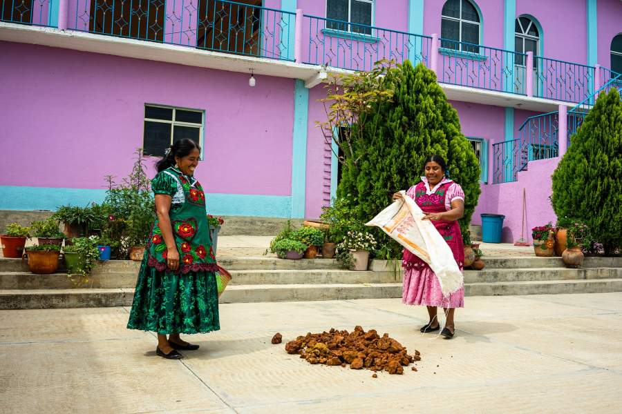Деревня сапотеков в Мексике