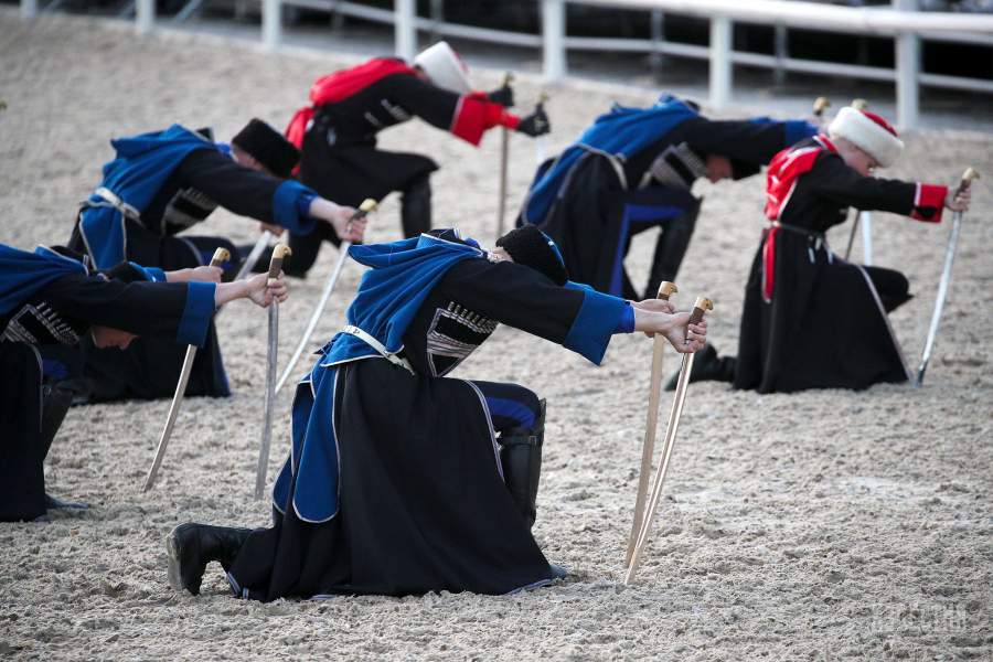 Выступление Кавалерийского почетного эскорта Президентского полка