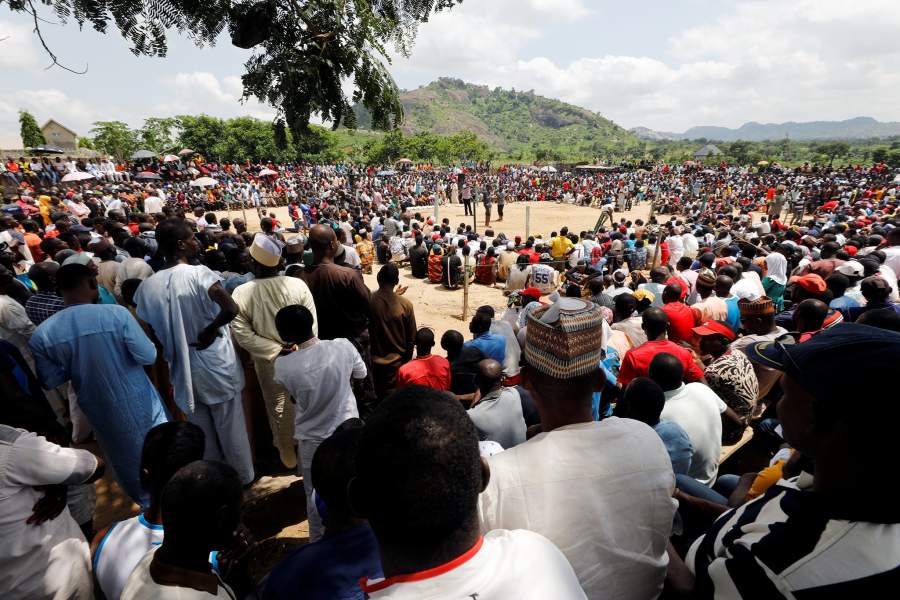 Традиционное боевое искусство дамбе в Нигерии