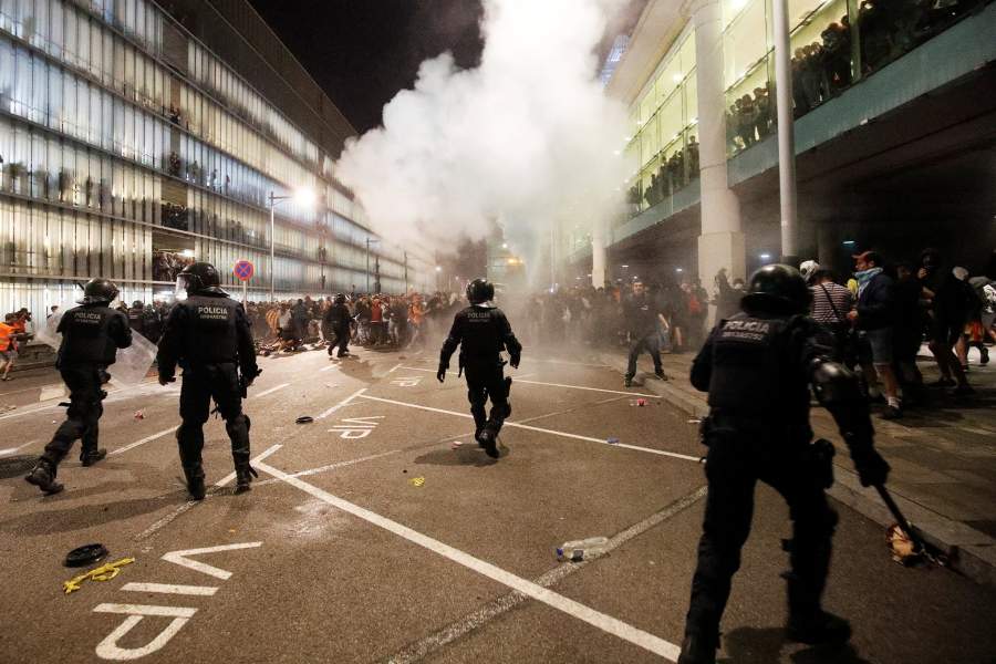 Протесты в Каталонии