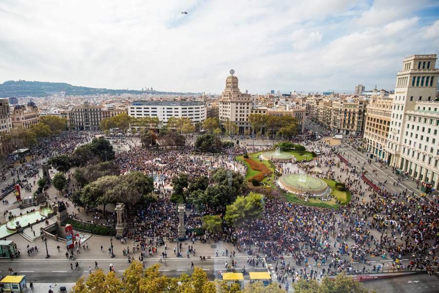 Протесты в Каталонии