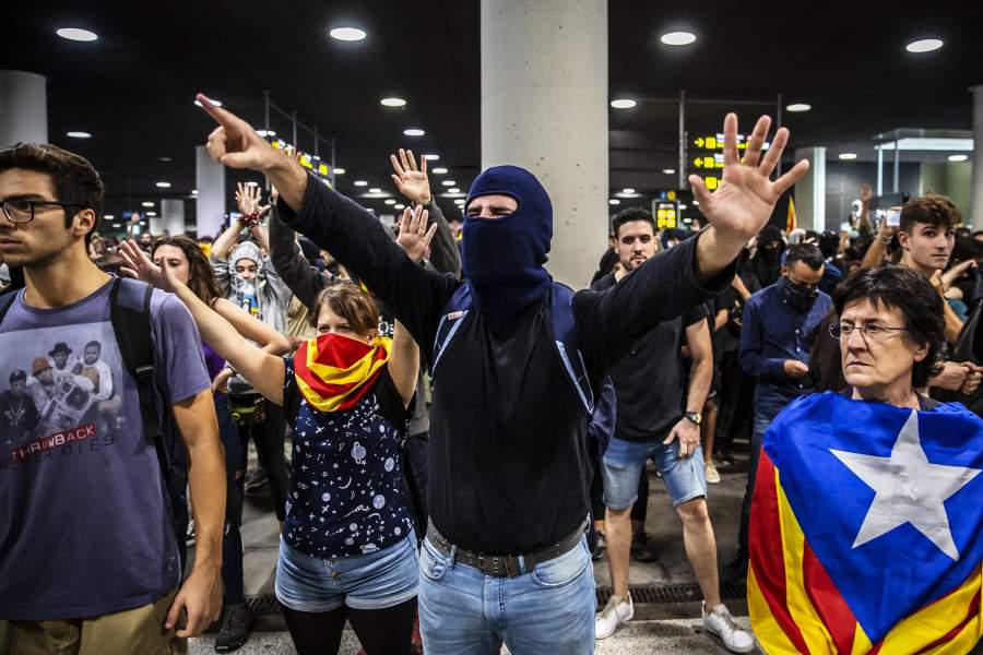 Протесты в Каталонии