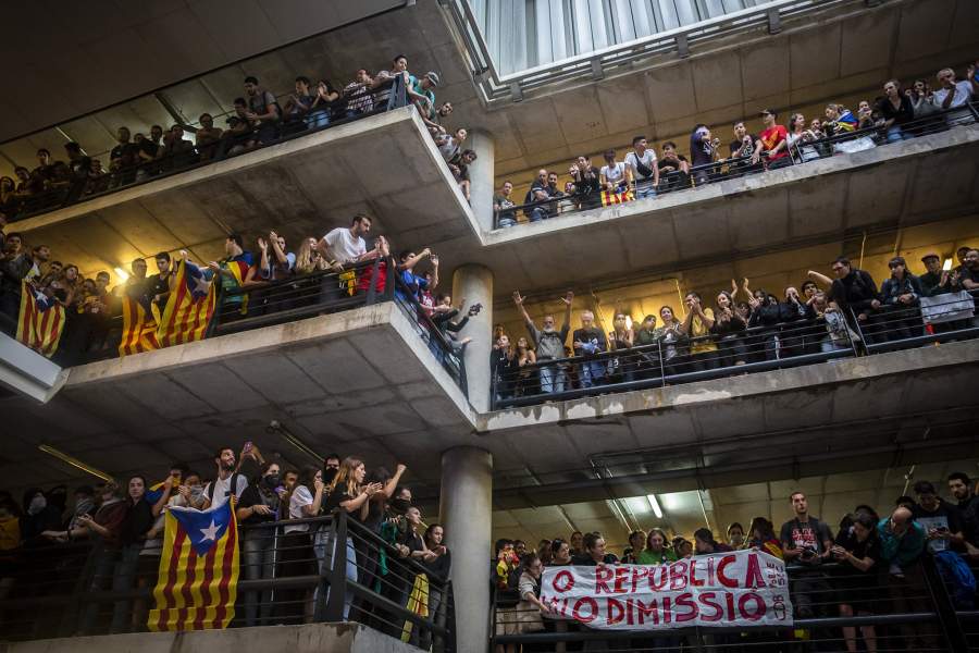 Протесты в Каталонии