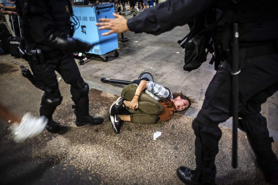 Протесты в Каталонии