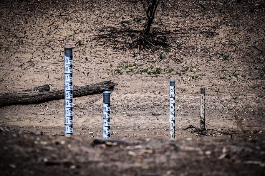 Река Дарлинг в Австралии высыхает