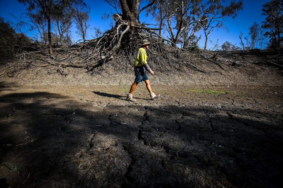 Река Дарлинг в Австралии высыхает