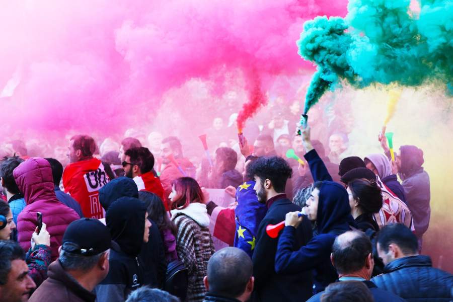 Протесты в Грузии