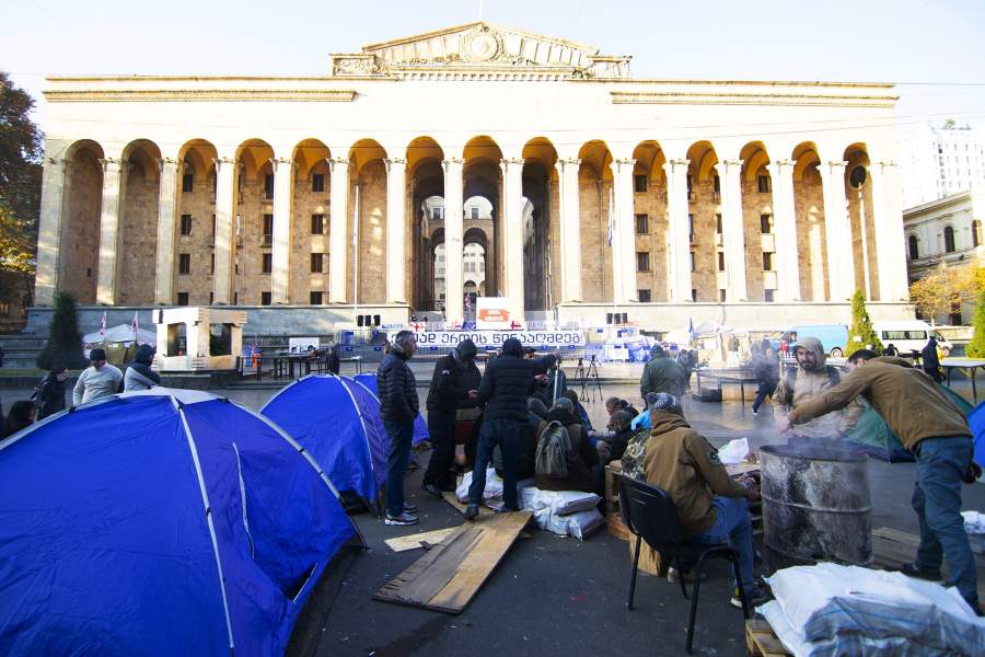 Протесты в Грузии