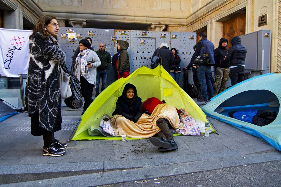 Протесты в Грузии