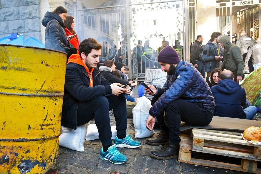 Протесты в Грузии