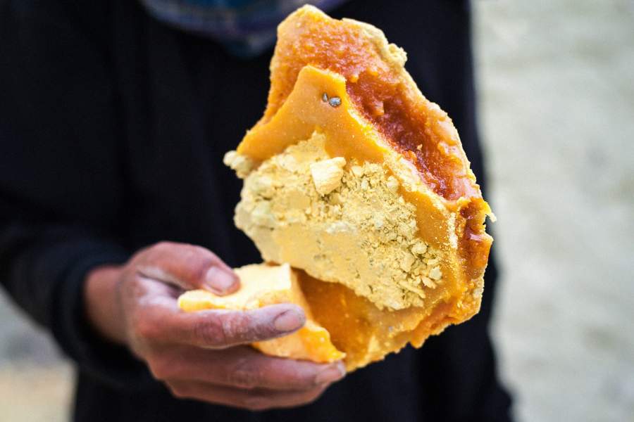 Вулкан Кава Иджен в Индонезии