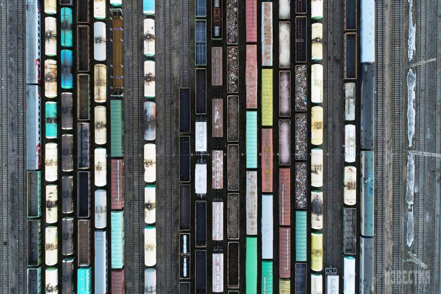 Товарные поезда на станции Перово Рязанского направления