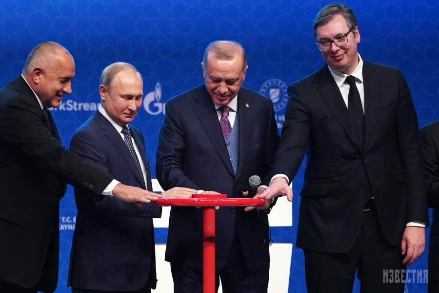 Церемония официального открытия газопровода «Турецкий поток» в Стамбуле