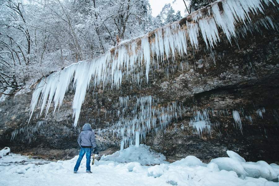 Замерзшие водопады