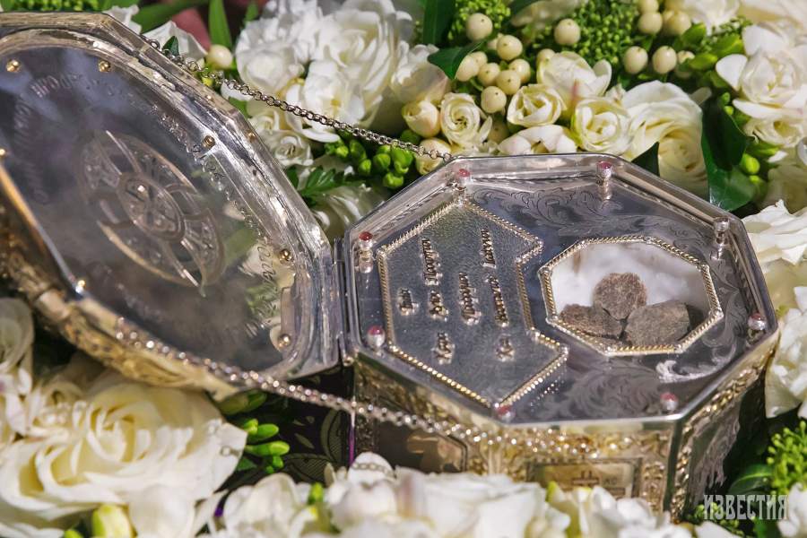 В Казанский собор привезли мощи Иоанна Крестителя