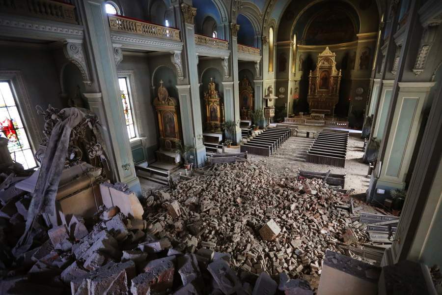 Землетрясение в Хорватии