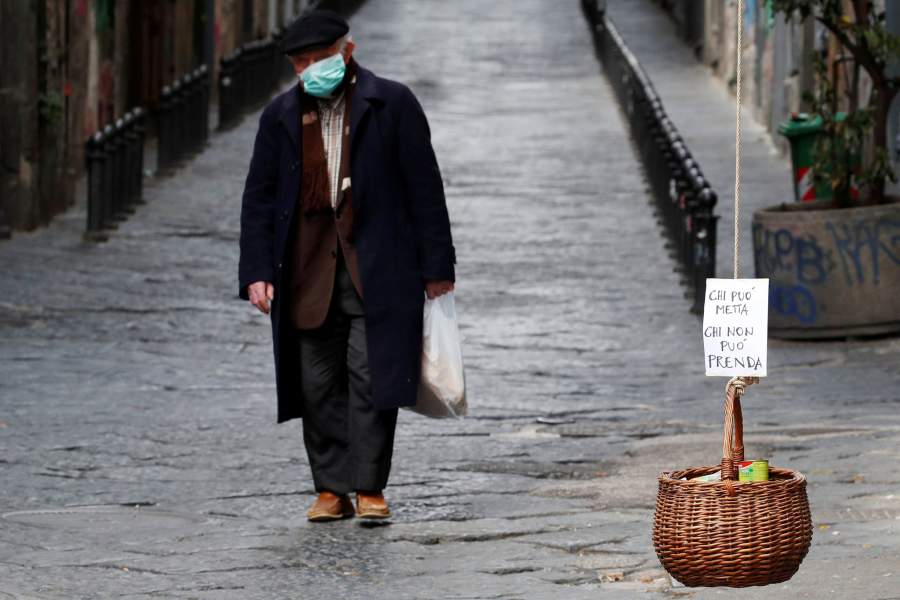 Корзинки с едой в Неаполе