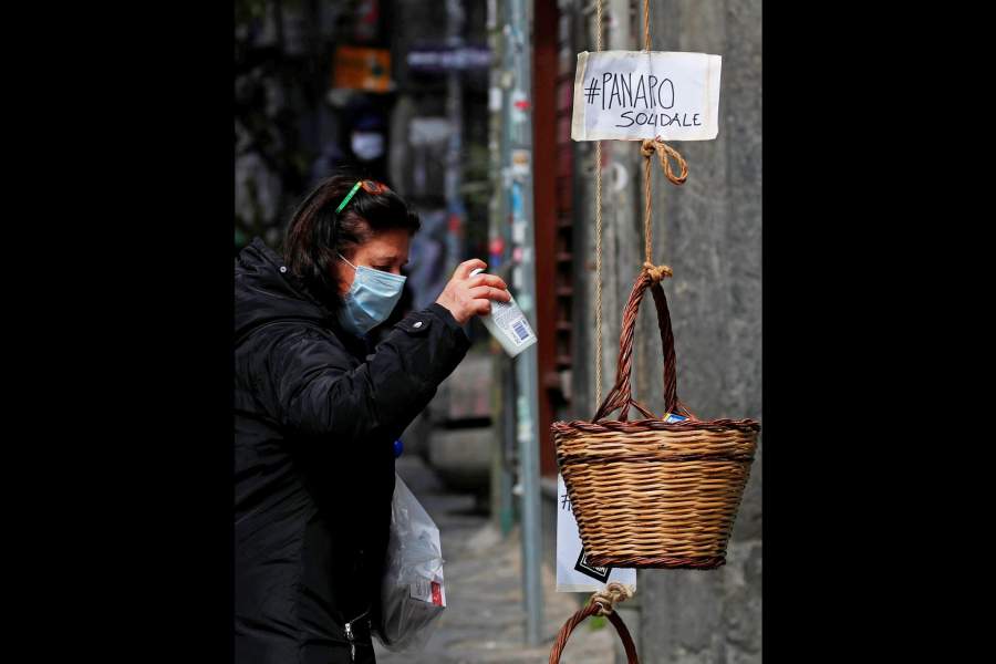 Корзинки с едой в Неаполе