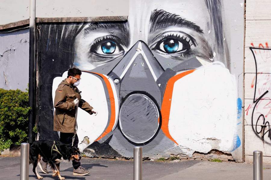 Уличное искусство коронавирус