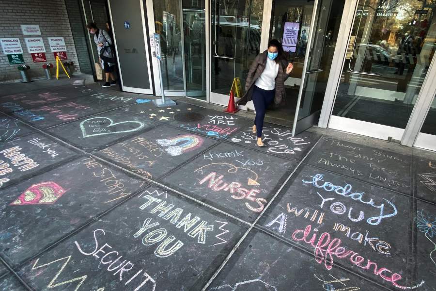 Благодарность врачам за работу во время коронавируса