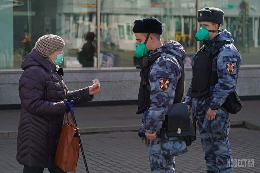 Патрулирование улиц Москвы сотрудниками Росгвардии