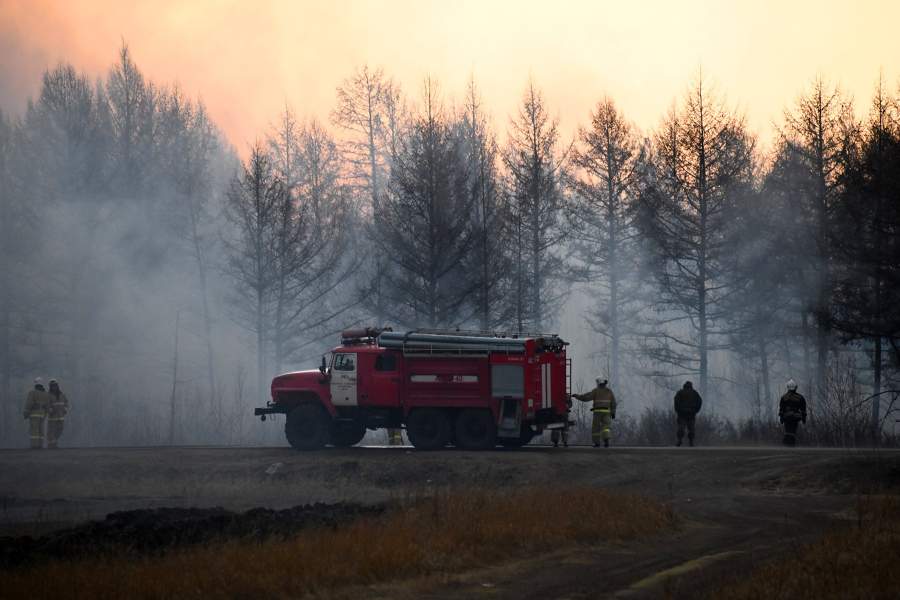 Лесные пожары в Забайкальском крае